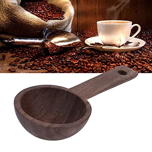 Coffee Spoon, Wooden Tablespoon Measuring Spoon Walnut Teaspoon Coffee Accessories For Coffee Tea Sugar Dlour Spices(1 Pc) - Image 5