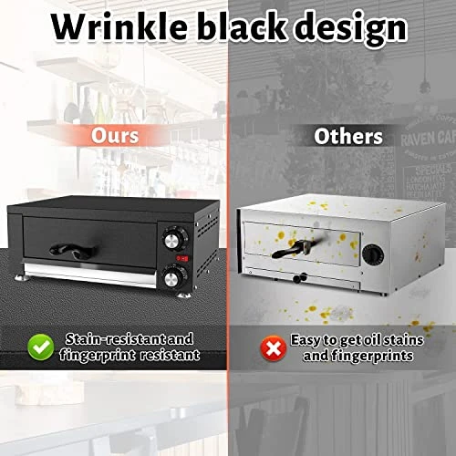 Pizza Oven Indoor Electric Pizza Oven Countertop Commercial Pizza Oven With Crumb Tray Stainless Steel Pizza Maker Machine For Home