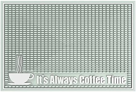 Premium Coffee Mat 18in X 12in. 1cm Thick Durable Kitchen Counter-Coffee Bar Accessories Fit Under Coffee Maker Coffee Pot Espresso Machine Mat - Image 10