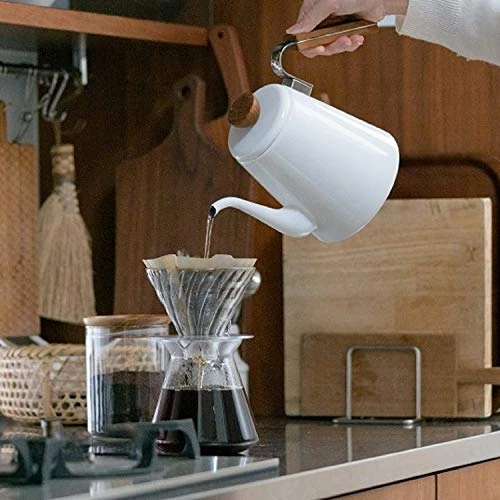 Hario "Simply Glass V60 Pour Over Set With Glass Server, Scoop And Filters, Size 02, Clear - Image 6