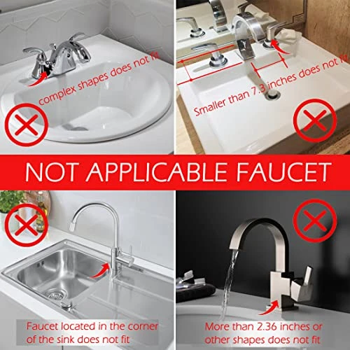 LYOWL Silicone Sink Faucet Mat, Sink Splash Guard Drip Catcher For Sink Faucet, Water Draining Pads Behind Faucet For Kitchen, Bathroom And RV, (Black)… - Image 4