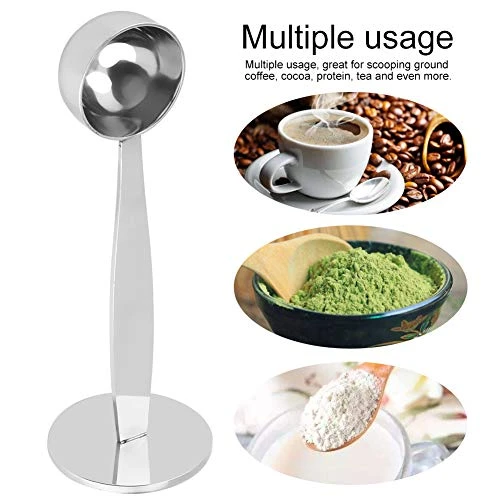Coffee Spoons Stainless Steel, 2-in-1 Tamping Coffee Spoon Coffee Tea Measuring Scoop Coffee Tamper For Both Scooping And Tamping - Image 4