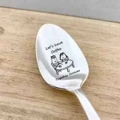 Let's Have Coffee Together Forever Expresso Lover Gifts Together Forever Gifts Romantic Gifts For Lovers Sentimental Gifts For Wife Anniversary Coffee Spoon Coffee Spoons
