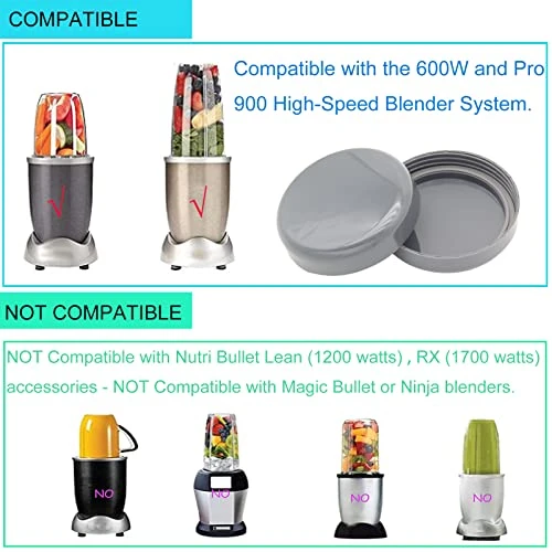 WTPLY 2 Pack Cup Lids Replacement Parts Compatible With Nutribullet 600w/ 900w Replacement Resealable Accessory Parts With Gasket - Image 4