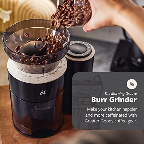 Burr Coffee Grinder - A Precise Coffee Bean Grinder For Everything From Espresso To Cold Brew | Built In Coffee Scale For A More Consistent Grind (Onyx Black) | Designed In St. Louis - Image 2