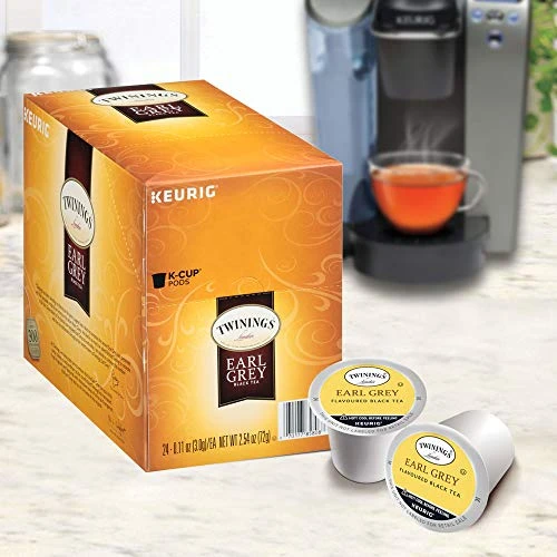 Twinings Earl Grey K-Cup Pods For Keurig, Caffeinated Black Tea Flavoured With Citrus And Bergamot, 24 Count (Pack Of 1) - Image 4