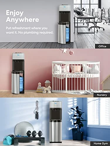 Brio Self Cleaning Bottom Loading Water Cooler Water Dispenser – Limited Edition - 3 Temperature Settings - Hot, Cold - Image 3