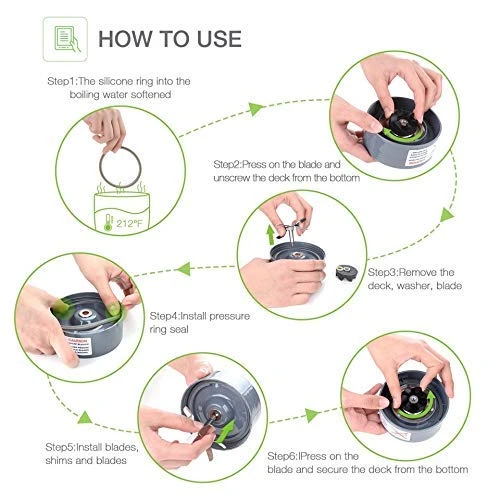 Joyparts 4pcs Replacement Parts Gasket With Lip,Compatible With Nutribullet Blender 600w & 900W - Image 2