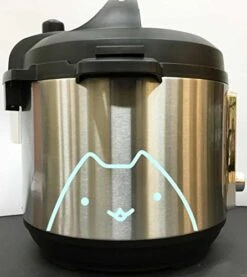 Peeking Kitty Decal Sticker - Mint Vinyl Decal Sticker For Instant Pot Instapot Pressure Cooker