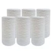 20 Micron 10 Inch X 4.5 Inch | 6-Pack Polypropylene String Wound Whole House Sediment Water Filter Replacement Cartridge | Compatible With SWC-45-1020, Home Water Filter