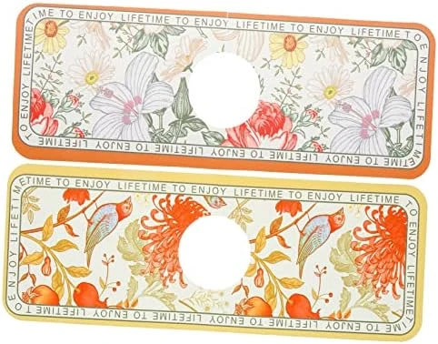 Cabilock Absorbent Pad Bathroom Faucet Mat Sink Faucet Mats Sink Mat For Faucet Guard Drip Catcher Mat Tap Mat Faucet Handle Drip Catcher Good Looking Water Receiver Diatom Mud 4 Pcs - Image 5