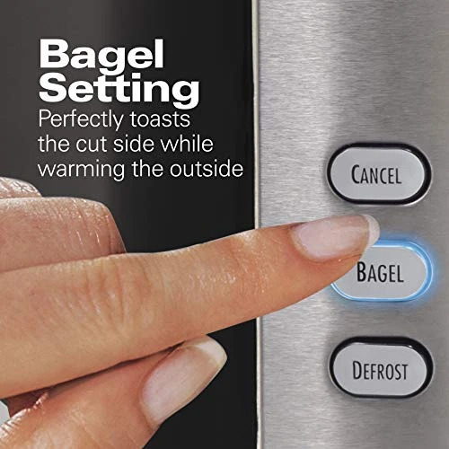 Hamilton Beach 2 Slice Extra Wide Slot Toaster With Shade Selector & (76606ZA) Smooth Touch Electric Automatic Can Opener With Easy Push Down Lever, Extra Tall, Black And Chrome - Image 3