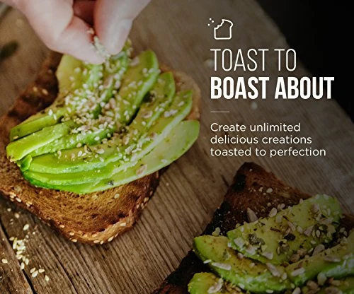 4 Slice Countertop Toaster Oven W/ Variable Temperature Control And 30 Minute Timer; Cooking Functions To Bake, Broil, Toast And Keep Warm β Black - Image 3