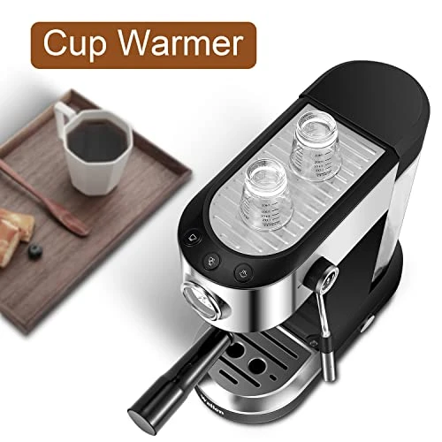 20 Bar Espresso Machine With Milk Frother, Espresso, Cappuccino, Latte, Machiato Maker, For Home Barista, 1.4L Water Tank, 1350W - Image 5