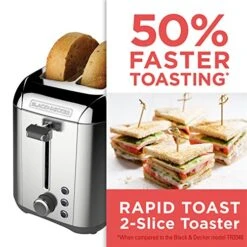 Black & Decker TR3500SD Rapid Toast 2-Slice Toaster, Stainless Steel