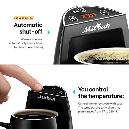 Innovative Coffee Mug Warmer With A 16-Ounce Ceramic Coffee Mug & Lid | This Mug Warmer For Desk Will Keep Coffee, Tea, Hot Chocolate The Perfect Temperature For Hours - Image 3