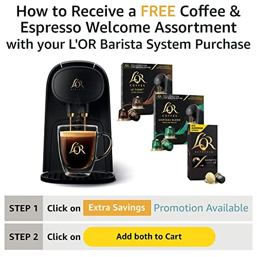 The L'OR Barista System Coffee And Espresso Machine Combo By Philips, Black - Image 3