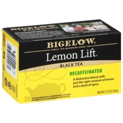 Decaffeinated Lemon Lift Black Tea, 20 Count (Pack Of 6), 120 Total Tea Bags